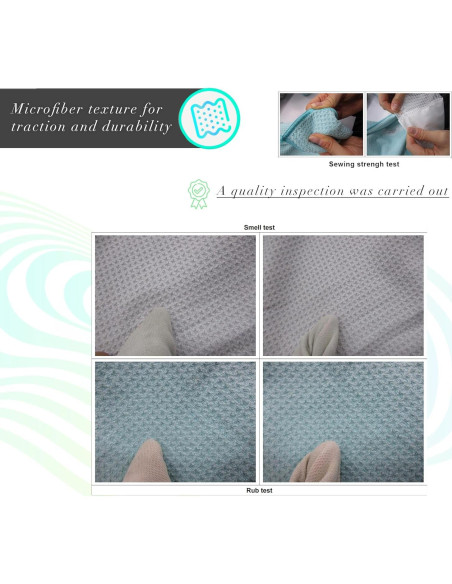 Paquete 2 Toallas de Yoga Antideslizantes WonderVibes 178x61cm