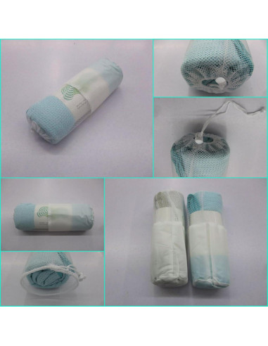 Paquete 2 Toallas de Yoga Antideslizantes WonderVibes 178x61cm