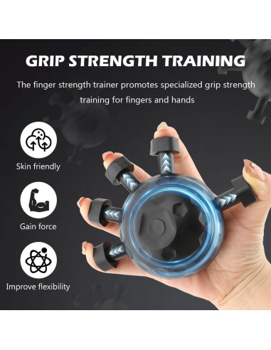 Ejercitador de Fuerza de Dedos Ranjaner - Portátil y Ergonómico