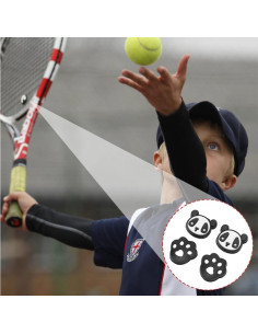 Amortiguadores de Raquetas de Tenis Lwuey Panda 4PCS Silicona 2