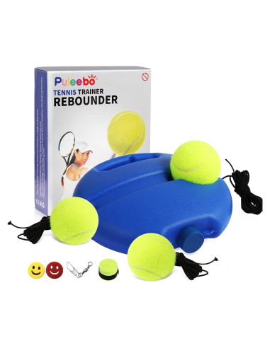 Entrenador de Tenis PULEEBO con 3 Bolas y Amortiguadores