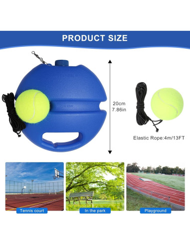 Entrenador de Tenis PULEEBO con 3 Bolas y Amortiguadores
