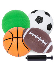 Set de 4 Balones Deportivos LovesTown para Niños - Multicolor