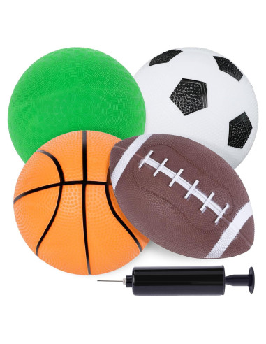 Set de 4 Balones Deportivos LovesTown para Niños - Multicolor
