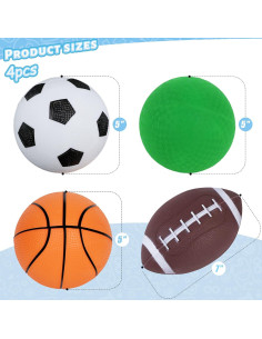 Set de 4 Balones Deportivos LovesTown para Niños - Multicolor 2
