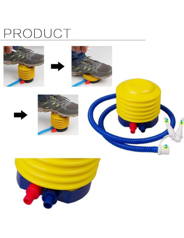Bomba de Aire Manual SquEqu para Pelotas y Flotadores 10.16 cm