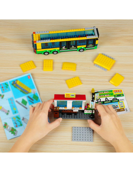 Juego de Bloques INRATELL Estación Autobuses Ciudad 386 Piezas