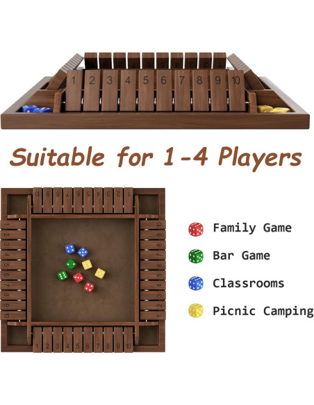 Juego de Mesa Cierra La Caja PRIMBARBER 30.48 cm 1-4 Jugadores