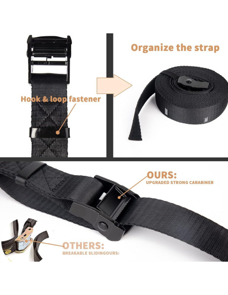 Anillas de Gimnasia de Madera Gymbigger 1500lbs 4.5m Ajustables