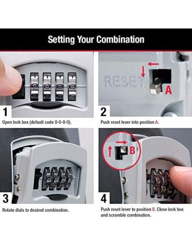 Caja de Llave Master Lock 5400EC Negra para 5 Llaves