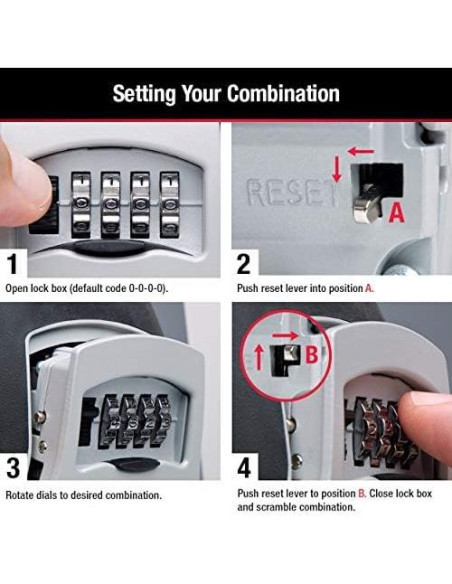 Caja de Llave Master Lock 5400EC Negra para 5 Llaves