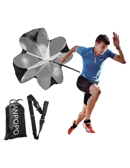 Paracaídas de Resistencia Bfsmile 142 cm con Cinturón Ajustable
