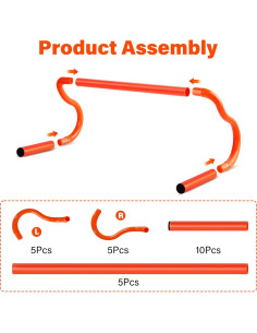 Equipo de Entrenamiento de Agilidad SMTPDT - 5 Vallas y 10 Conos 2
