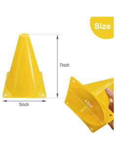 Conos de Fútbol Powerfeng 24 Paquete 18 cm Multicolor 2