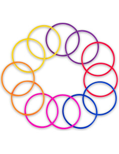 Juego de Lanzamiento de Anillos de Plástico Super Z Outlet - 12 Piezas 2