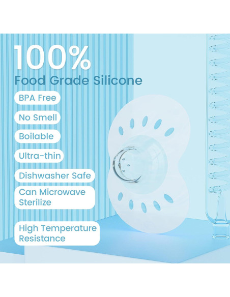 Protectores de Pezón de Silicona Médica 24mm para Lactancia