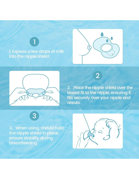 Protectores de Pezón de Silicona Médica 24mm para Lactancia