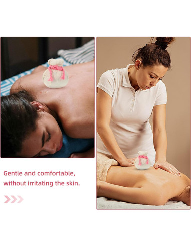 Bola de Compresión para Masaje Beavorty 2 Pcs Beige 8cm