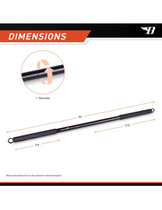Barra de Entrenamiento de Resistencia Bionic Body BBEB-020 91 cm 2