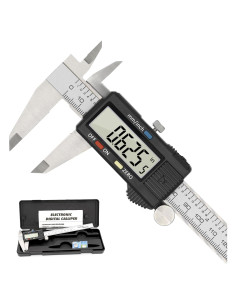 Calibrador Digital Vizbrite 150mm Acero Inoxidable Pantalla LCD