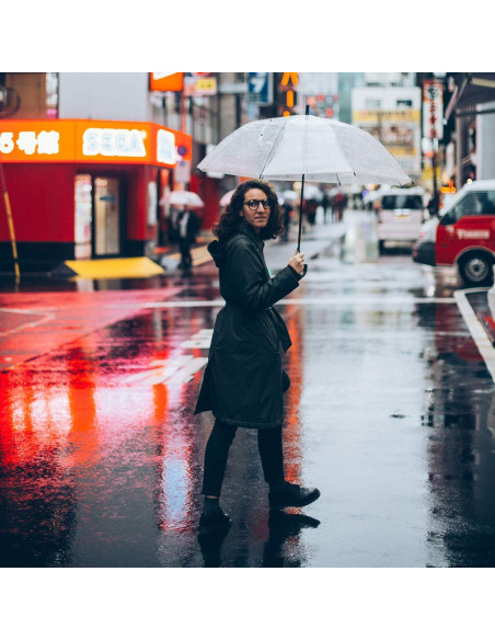 G4Free Paraguas de Golf Transparente 157 cm Automático