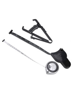 Calibrador de Grasa Corporal VINGVO con Cinta Métrica Retráctil