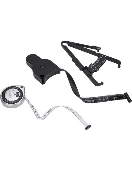 Calibrador de Grasa Corporal VINGVO con Cinta Métrica Retráctil
