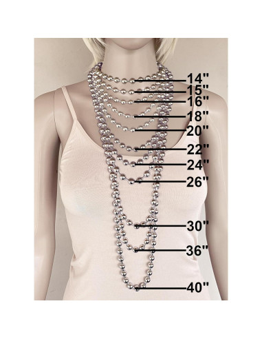 Cadena de Bolas de Acero Plateado 9.5mm DragonWeave para Hombres