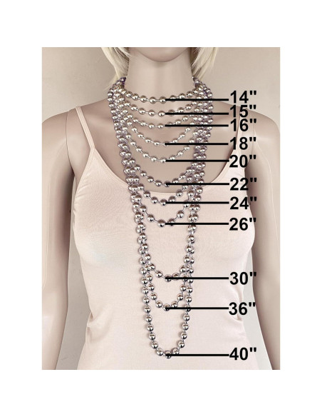 Cadena de Bolas de Acero Plateado 9.5mm DragonWeave para Hombres