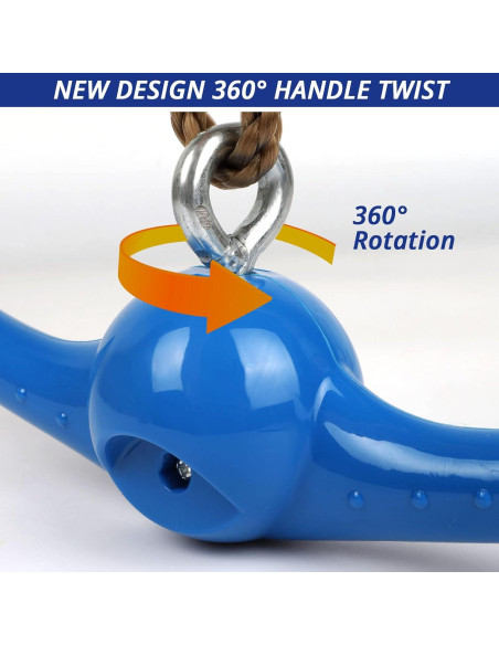 Columpio Ninja Giratorio YAMIPROBI Azul 360 para Niños