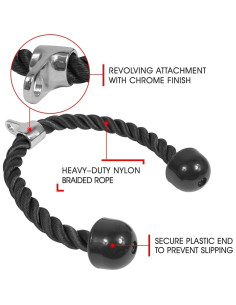 Yes4All Accesorios para Máquina de Cable Tricep 68.58 cm 2