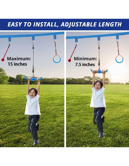 Columpio Ninja Giratorio YAMIPROBI Azul 360 para Niños