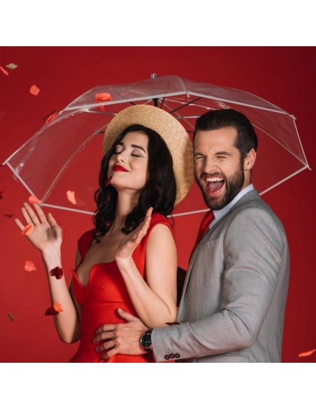 G4Free Paraguas de Golf Transparente 157 cm Automático