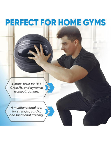 Bola de Slam Bintiva No Rebote 4.54-11.34 kg para Fitness