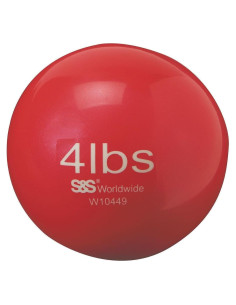 Pelota Medicinal No Rebotante S&S Worldwide 4 lb (1.81 kg)