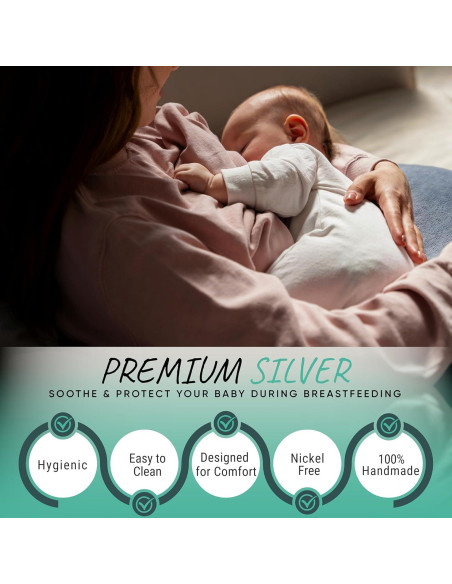 Copas de Lactancia de Plata 925 Silvamom - Alivio para Pezones