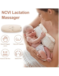 Masajeador de Lactancia NCVI 2-en-1 con Calor y Vibración 2