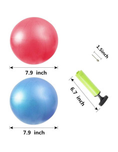Kit de Pelota de Ejercicio Jogi-HHACQUIT 20 cm con Bomba 2
