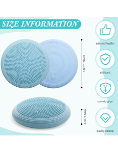 Cojín Inestable Libima 2 Pcs con Bomba 33 cm Azul PVC 2