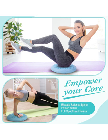 Cojín Inestable Libima 2 Pcs con Bomba 33 cm Azul PVC