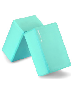 Set de 2 Bloques de Yoga Fitvids EVA Alta Densidad Verde