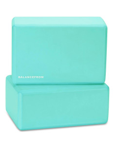 Set de 2 Bloques de Yoga Fitvids EVA Alta Densidad Verde 2
