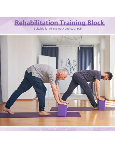 10 Bloques de Yoga EVA Hungdao Antideslizantes 23x15x7.6cm