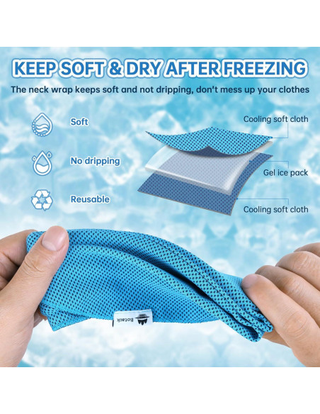 Envoltura Refrigerante de Cuello Botack - Gel Reutilizable 2 Pzs