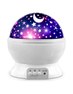 Proyector de Estrellas MOKOQI Luz Nocturna Infantil Blanco