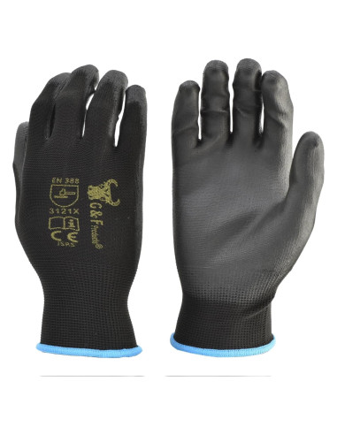 Guantes de Trabajo G & F XL, Transpirables, 12 Pares