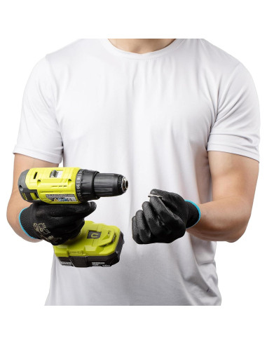 Guantes de Trabajo G & F XL, Transpirables, 12 Pares