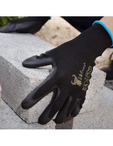 Guantes de Trabajo G & F XL, Transpirables, 12 Pares