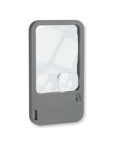 Lupa de bolsillo iluminada LED Carson PM-33, 3 aumentos