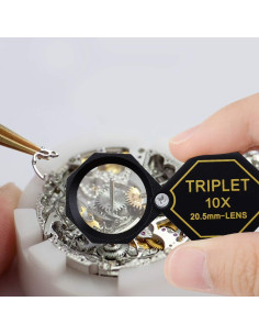 Lupa de Joyero 10x DANOPLUS KIB-250 con Lente Triplete 20.5mm 2
